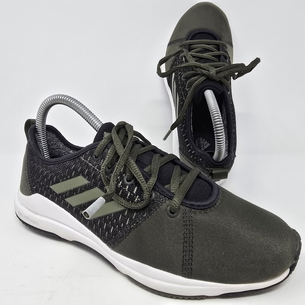Adidas Cloudfoam Element Refine 3 Womens 5.5 Olive Green Running Shoes BB3243